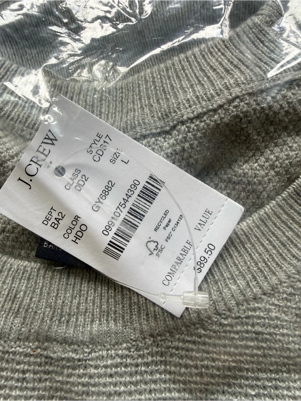 J. Crew soft knit
